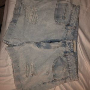 Distressed Jean Shorts